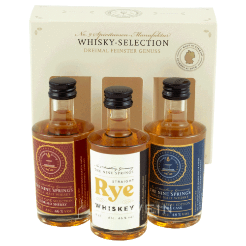 The Nine Springs Whisky Selection 3 x 0,05 l